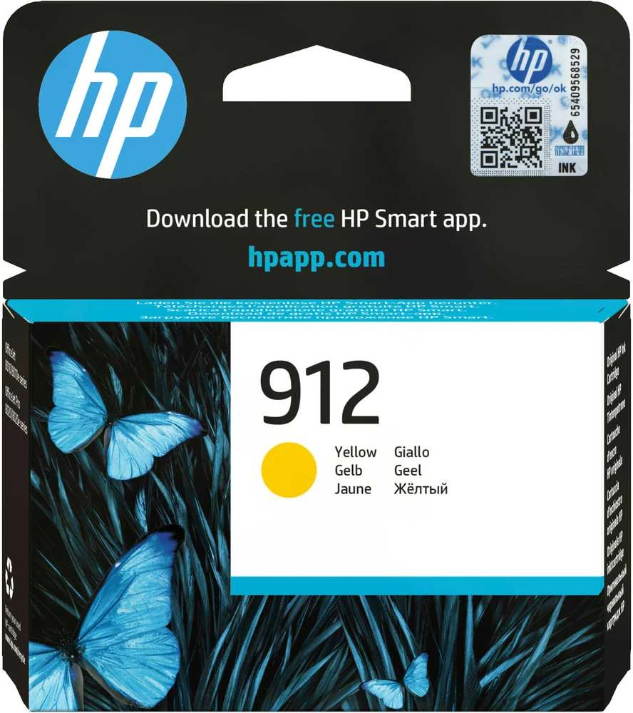 Hewlett Packard (HP) HP rašalo kasetė Nr. 912, geltona