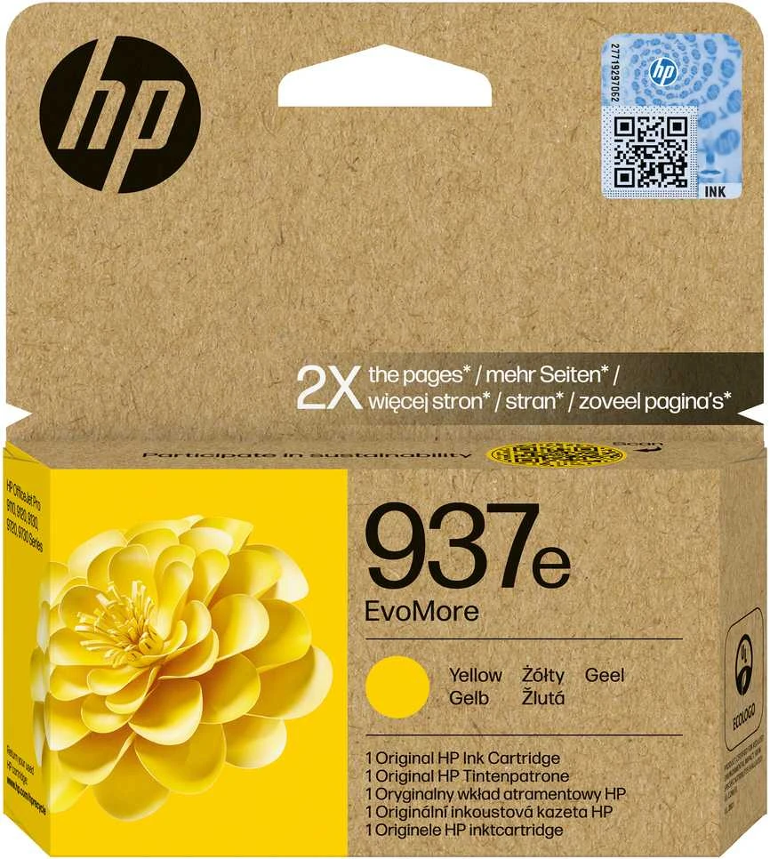 Rašalo kasetė HP 4S6W8NE, geltona, 1650 puslapių, HP OfficeJet Pro 9120e, 9130e, 9720, 9730, HP OfficeJet Pro 9110b spausdintuvas, HP OfficeJet Pro 9120b daugiafunkcis spausdintuvas, HP OfficeJet Pro 9130b daugiafunkcis spausdintuvas