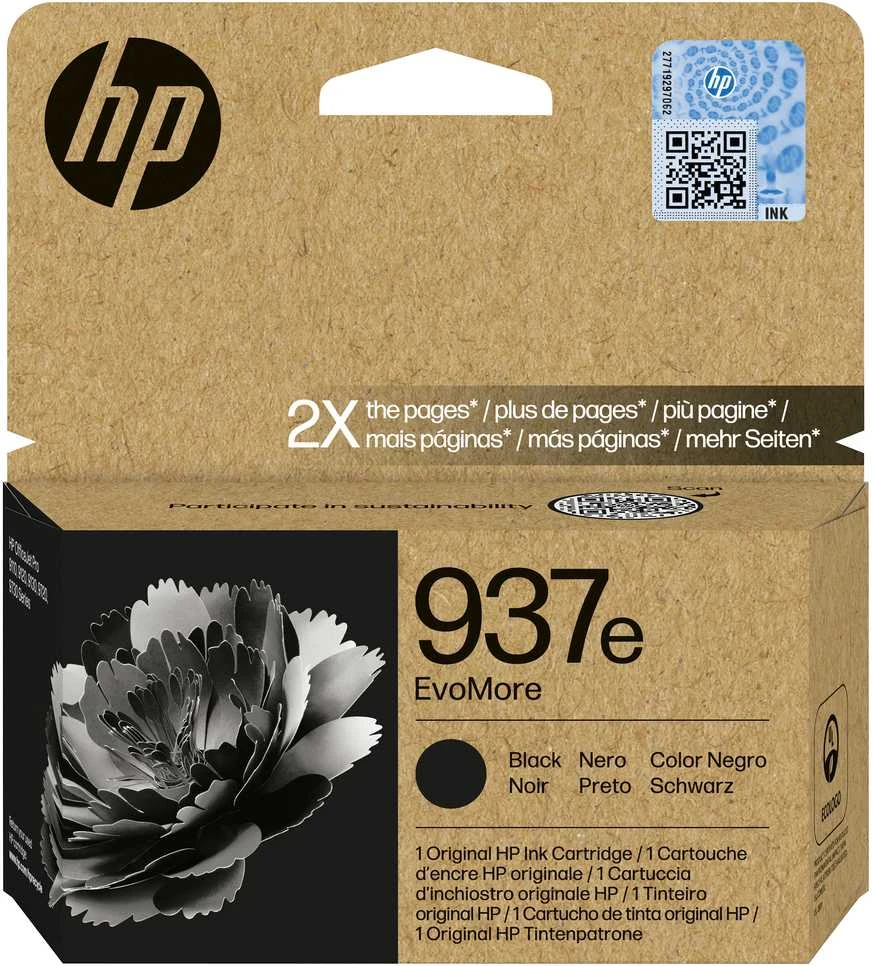 HP Oryginalny Kasetė Atramentowy HP 4S6W9NE Juodas