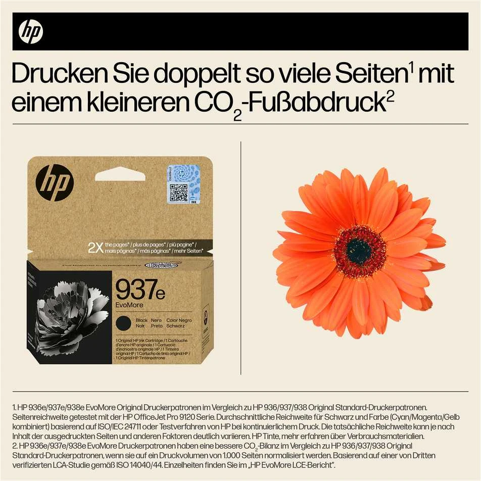 HP Oryginalny Kasetė Atramentowy HP 4S6W9NE Juodas