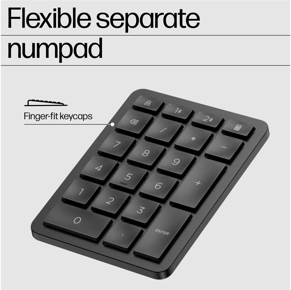 Klaviatūra HP 965 BLK ERGONOMIC WL KBD - GERMAN