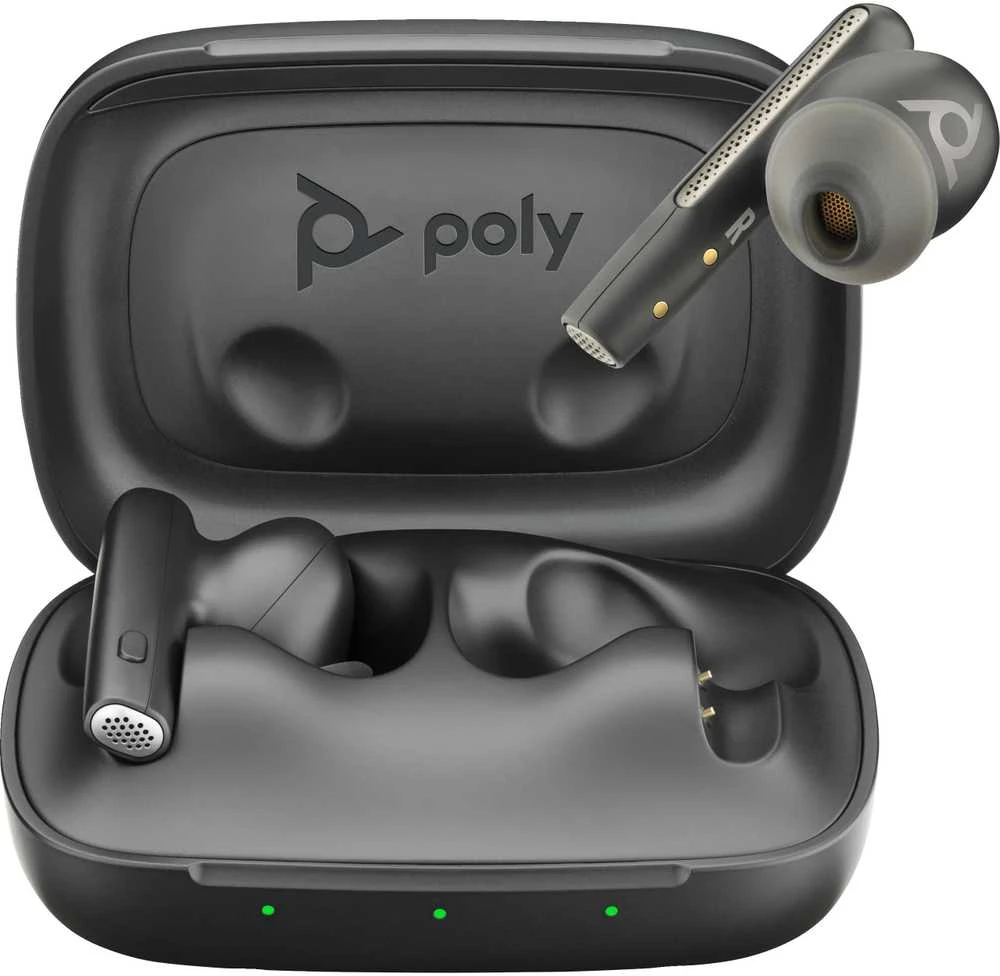 Poly Voyager Free 60 UC ausinės su atviru dėklu