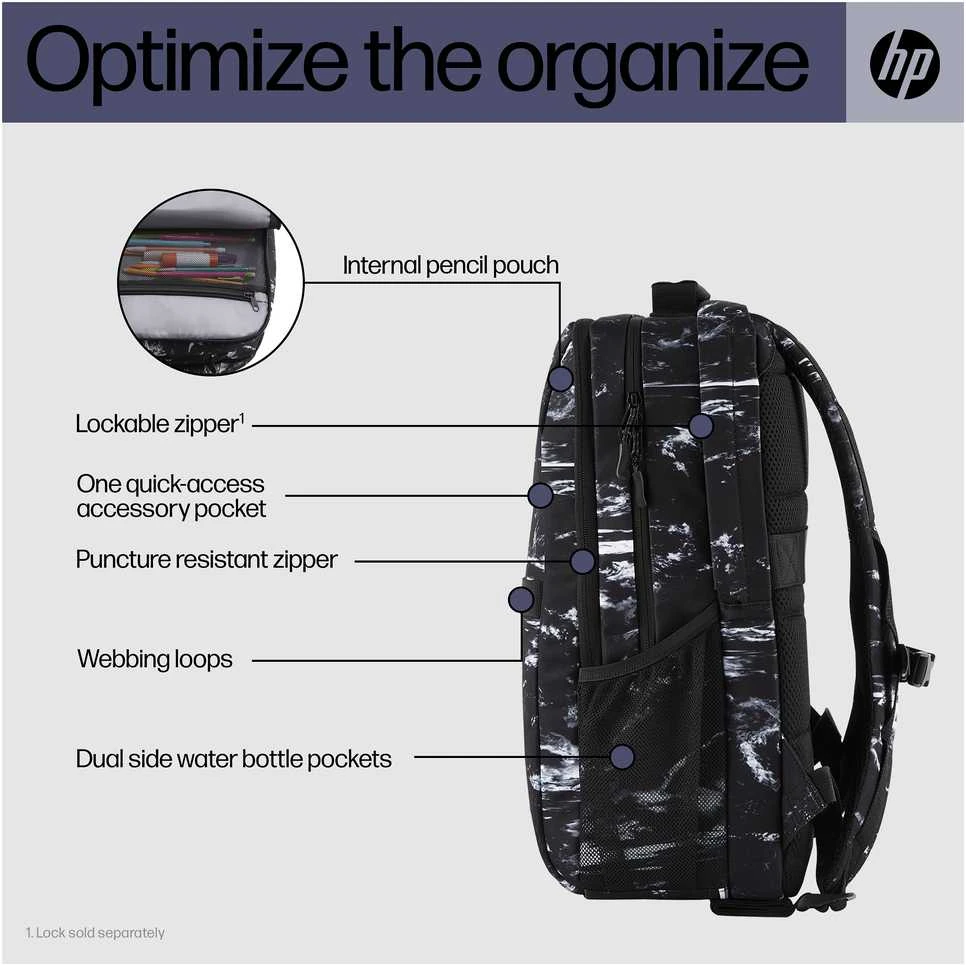 Hewlett Packard (HP) HP Campus XL 16 kuprinė, 20 litrų talpa – marmurinis akmuo