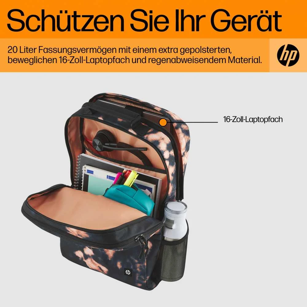 Hewlett Packard (HP) HP Campus XL 16 kuprinė, 20 litrų talpa – kaklaraiščių dažai