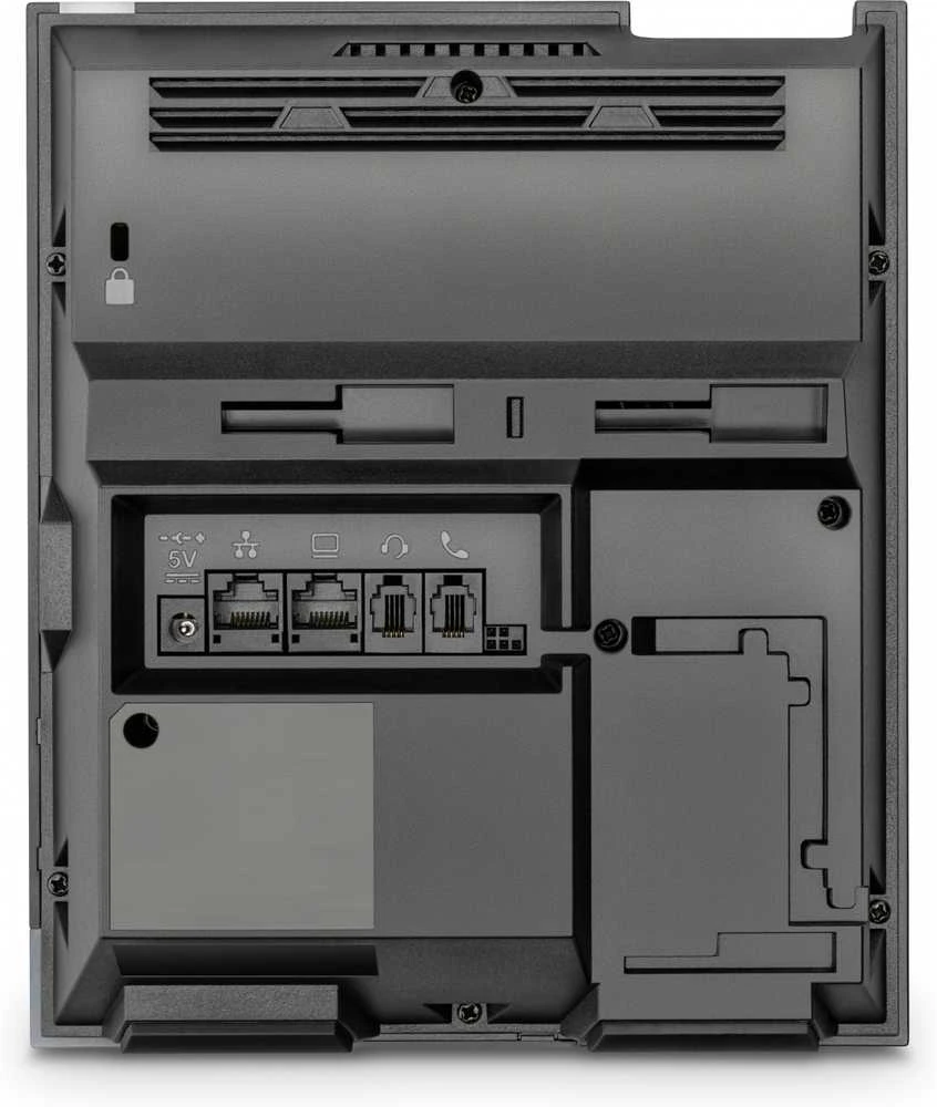 „Hewlett Packard“ (HP) „Poly CCX 400“ verslo medijos telefonas, skirtas „Microsoft Teams“ ir su PoE. Nėra lokalizacijos
