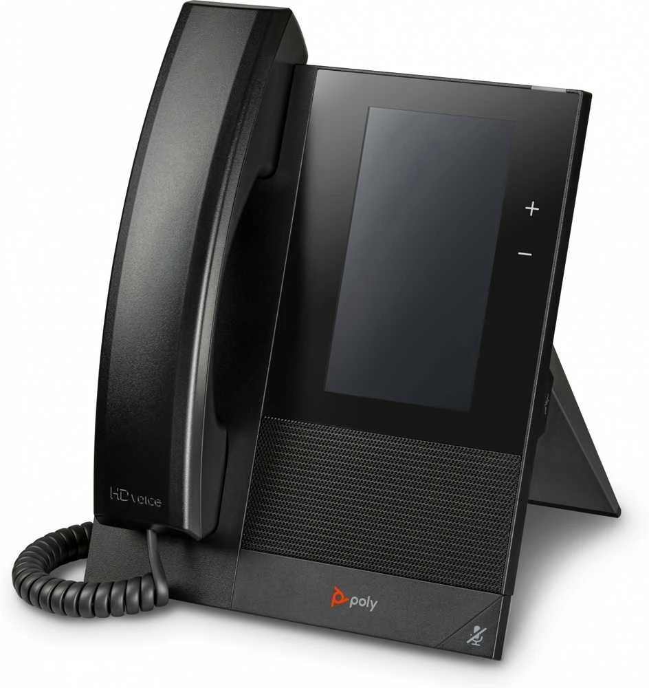 „Hewlett Packard“ (HP) „Poly CCX 400“ verslo medijos telefonas, skirtas „Microsoft Teams“ ir su PoE. Nėra lokalizacijos