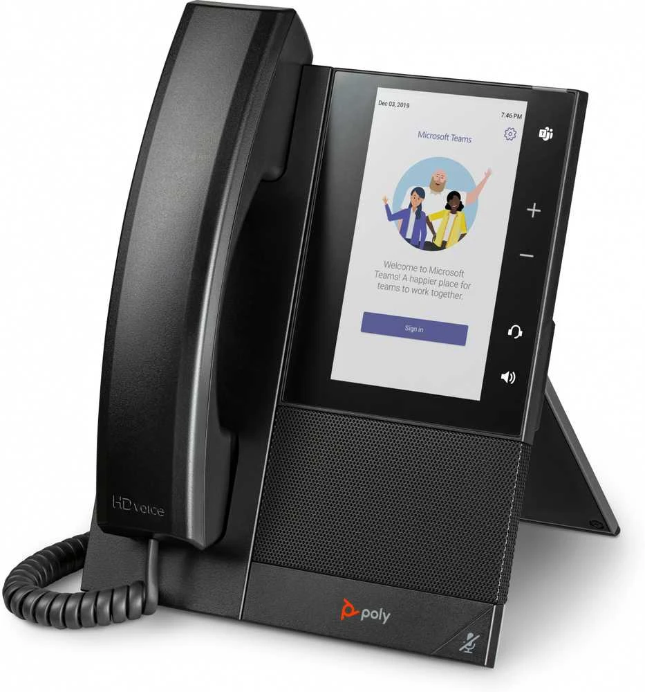„Hewlett Packard (HP) Poly CCX 505 Business Media Phone“, skirtas „Microsoft Teams“ ir su PoE