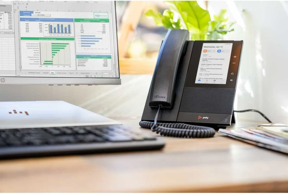 „Hewlett Packard (HP) Poly CCX 505 Business Media Phone“, skirtas „Microsoft Teams“ ir su PoE