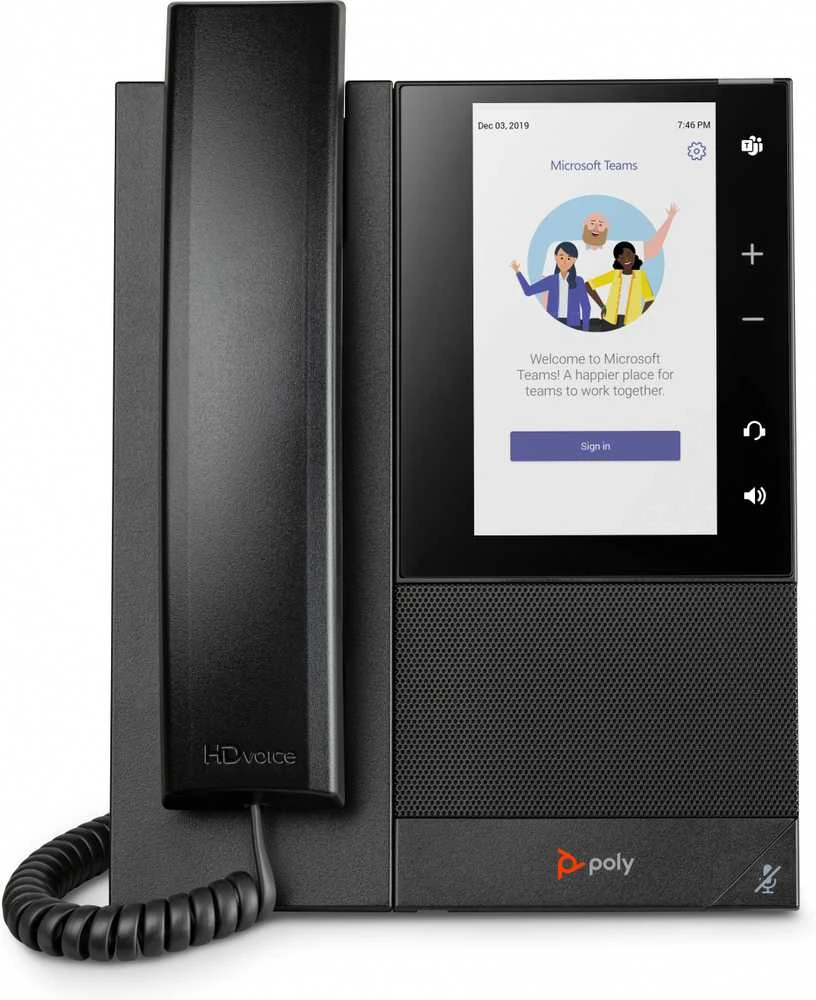 „Hewlett Packard (HP) Poly CCX 505 Business Media Phone“, skirtas „Microsoft Teams“ ir su PoE