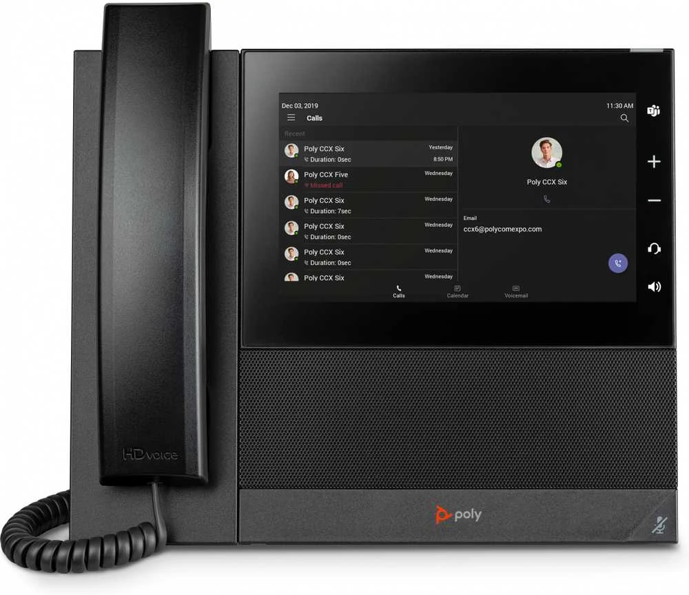 Hewlett Packard (HP) „Poly CCX 600“ verslo medijos telefonas, skirtas „Microsoft Teams“ ir palaikantis „PoE“
