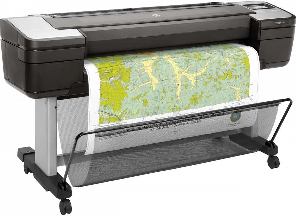 HP DesignJet T1700 44 colių didelio formato spausdintuvas su PostScript