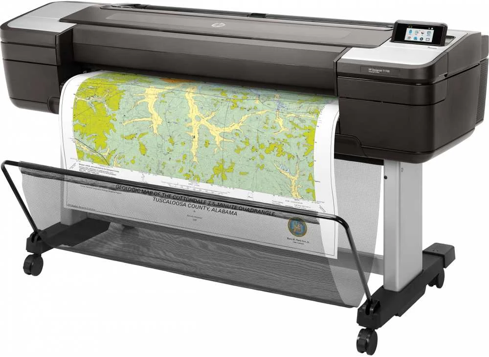 HP DesignJet T1700 44 colių didelio formato spausdintuvas su PostScript