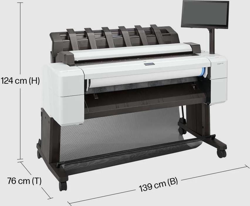 Spausdintuvas Ploter HP DesignJet T2600 PostScript - 914 mm (36") Multifunktionsdrucker - spalvotas - Tintenstrahl - 914 x 8000 mm, 610 x 15000 mm (Original) - Rolle (91,4 cm x 91,4 m), 914 x 1219 mm (Medien) - bis zu 0.32 Min./Seite (Drucken) - 1 Rolle - Gigabit LAN