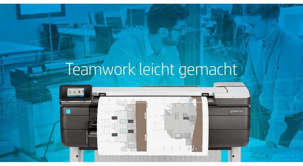 Hewlett Packard (HP) HP DesignJet T830 24 colių daugiafunkcis spausdintuvas su nauju stovu Spausdintuvas