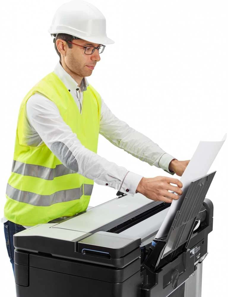 Hewlett Packard (HP) HP DesignJet T830 24 colių daugiafunkcis spausdintuvas su nauju stovu Spausdintuvas