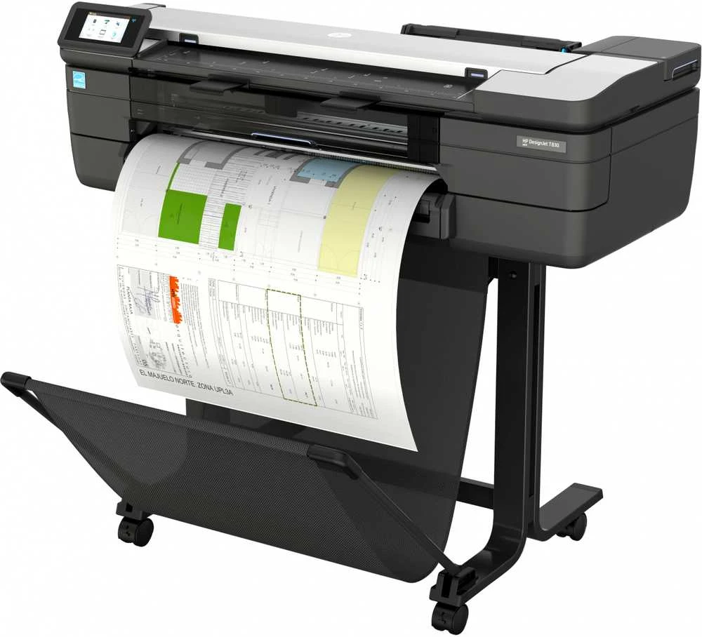 Hewlett Packard (HP) HP DesignJet T830 24 colių daugiafunkcis spausdintuvas su nauju stovu Spausdintuvas