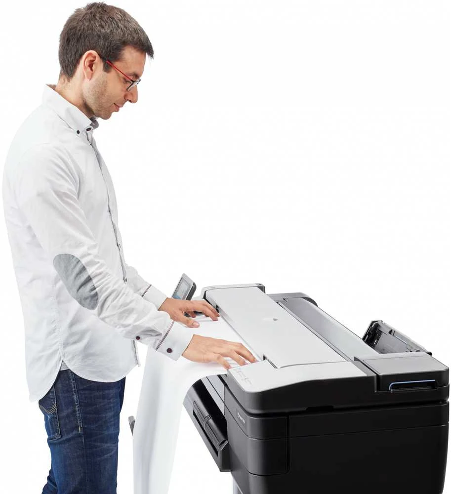 Hewlett Packard (HP) HP DesignJet T830 24 colių daugiafunkcis spausdintuvas su nauju stovu Spausdintuvas