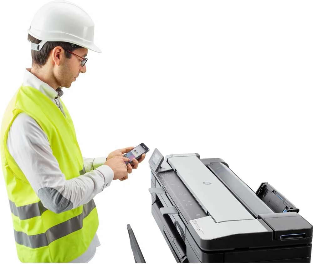 Hewlett Packard (HP) HP DesignJet T830 24 colių daugiafunkcis spausdintuvas su nauju stovu Spausdintuvas