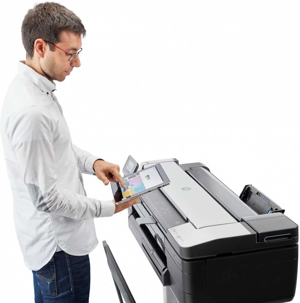 Hewlett Packard (HP) HP DesignJet T830 24 colių daugiafunkcis spausdintuvas su nauju stovu Spausdintuvas