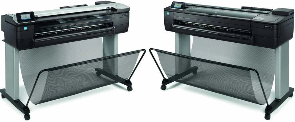 Hewlett Packard (HP) HP DesignJet T830 24 colių daugiafunkcis spausdintuvas su nauju stovu Spausdintuvas