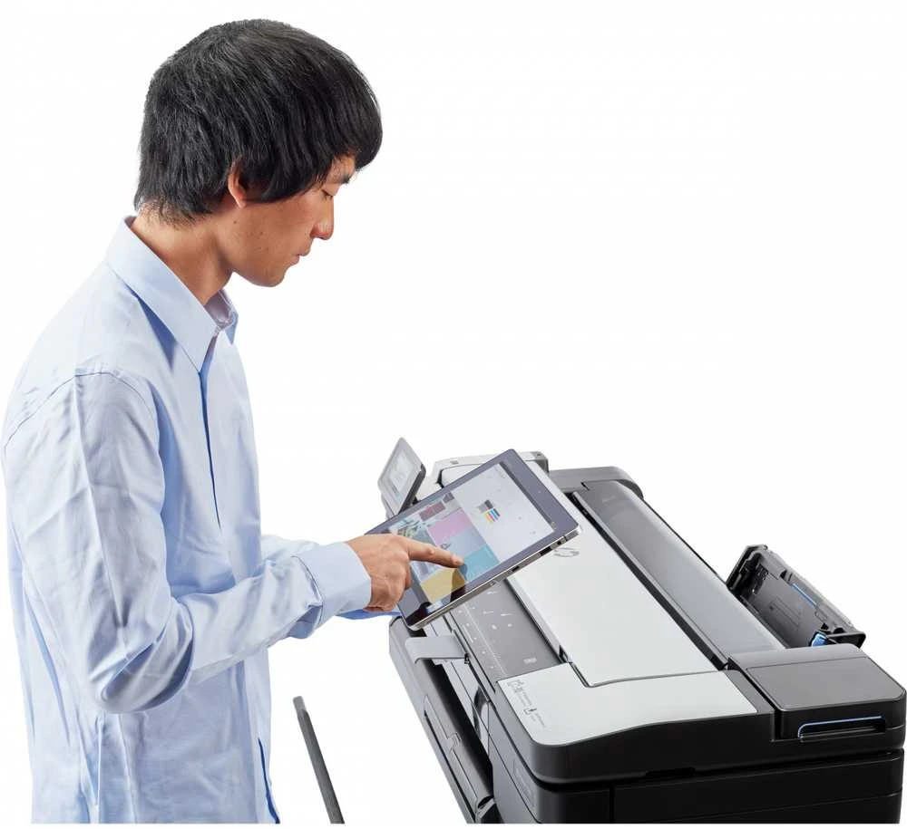 Hewlett Packard (HP) HP DesignJet T830 24 colių daugiafunkcis spausdintuvas su nauju stovu Spausdintuvas