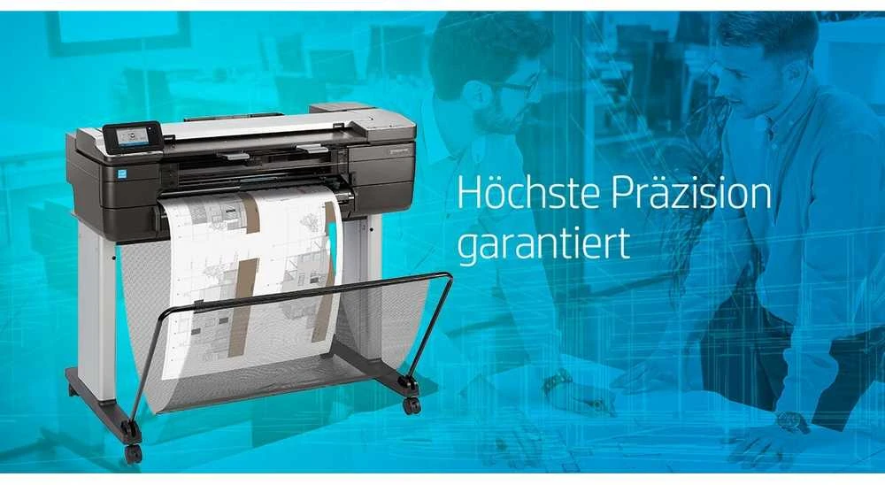 Hewlett Packard (HP) HP DesignJet T830 24 colių daugiafunkcis spausdintuvas su nauju stovu Spausdintuvas