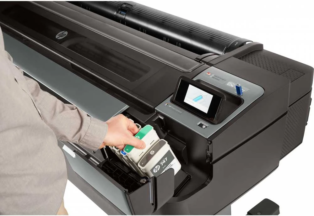 Hewlett Packard (HP) HP Designjet 44 colių spausdintuvas PostScript Z9+dr su okracznik V-Trimmer