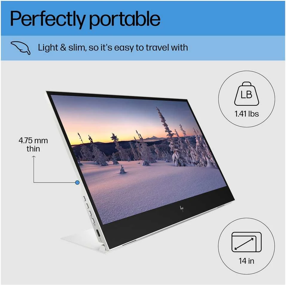 Monitorius HP E14 G4 - 14" 1920x1080 FHD AG, IPS, 2x USB-C, 3 metai