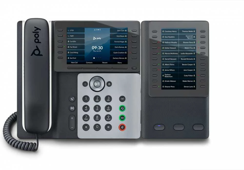 Poly Edge E telefonas su išplėtimo moduliu