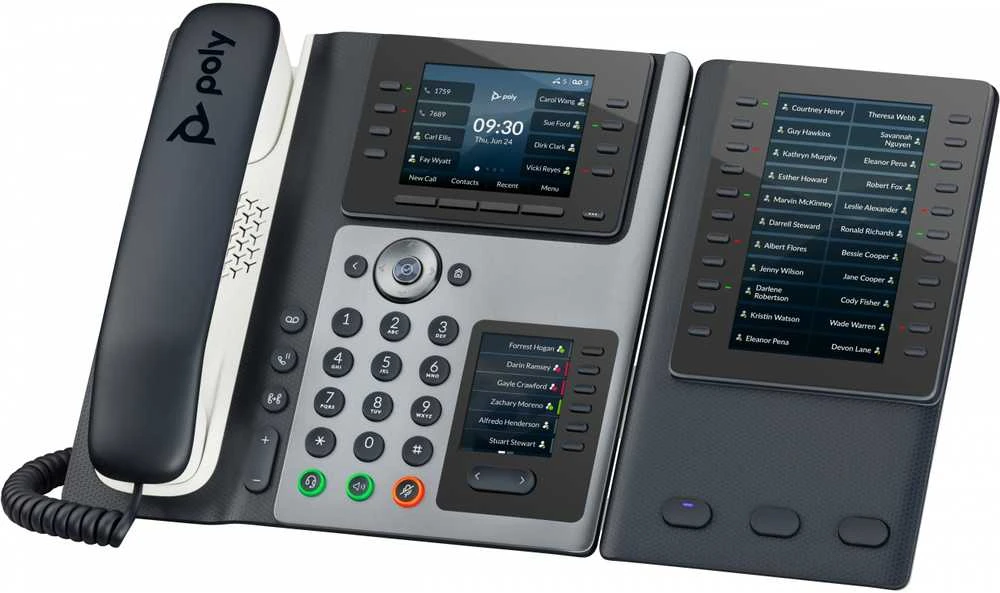 HP „Poly Edge E450“ IP telefonas su „PoE“ palaikymu