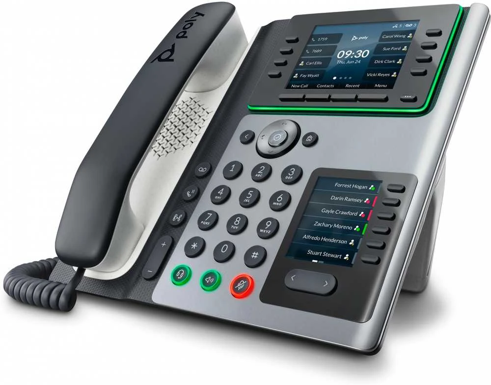 HP „Poly Edge E450“ IP telefonas su „PoE“ palaikymu