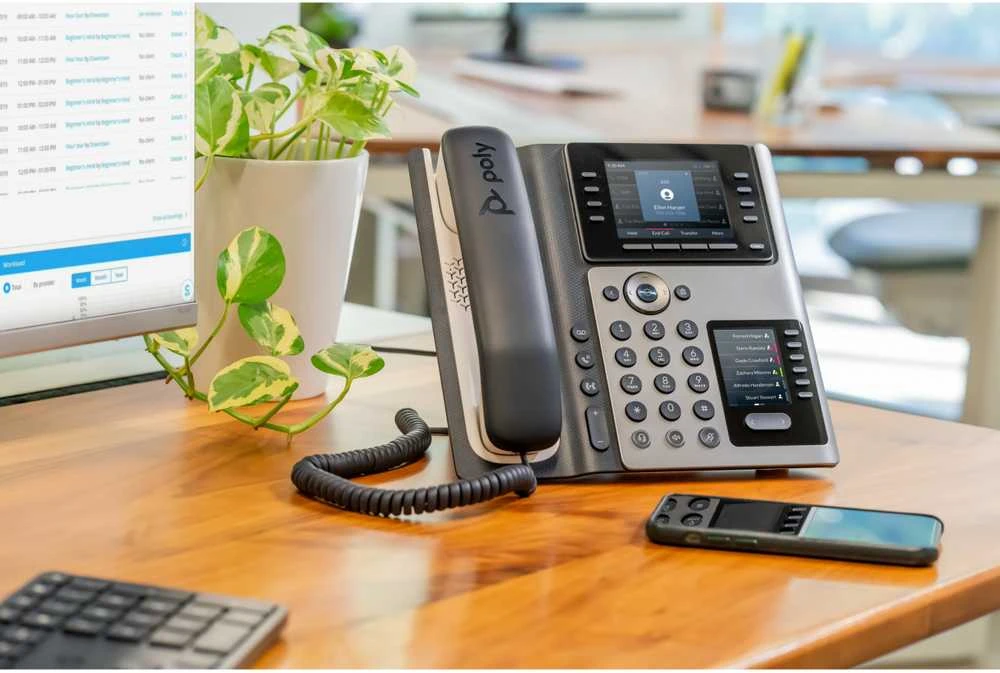 HP „Poly Edge E450“ IP telefonas su „PoE“ palaikymu