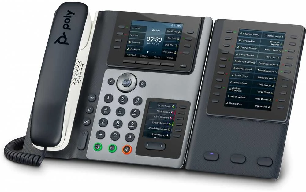 HP „Poly Edge E450“ IP telefonas su „PoE“ palaikymu