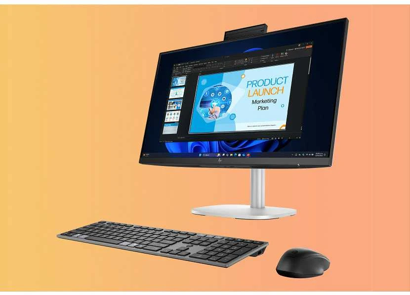 HP Elite Studio 8 AiO stacionarus kompiuteris, Intel Core Ultra 5 245, 60,45 cm (23,8 colio), FHD 16 GB, 512 GB SSD, W11P 3J Gar (DE)