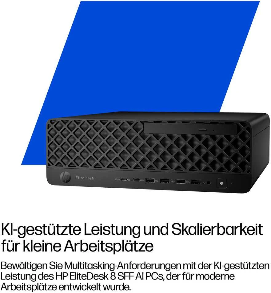 Stacionarus kompiuteris HP EliteDesk 8 SFF G1I AI CU7-265/32GB/512GB/RTXA400/WLAN/W11Pro