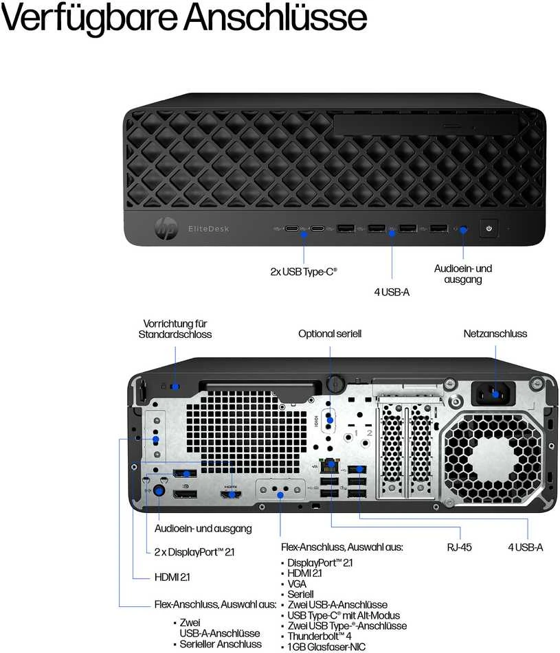 Stacionarus kompiuteris HP ELITEDESK 8 SFF G1I U5-235 - 16GB 512GB W11P 3Y