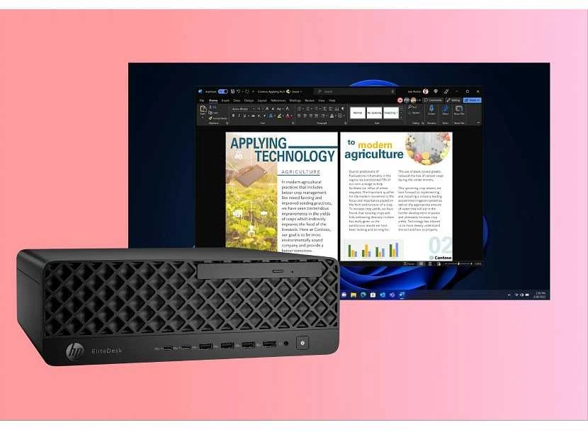 Stacionarus kompiuteris HP EliteDesk 8 SFF G1I AI CU7-265/32GB/512GB/RTXA400/WLAN/W11Pro