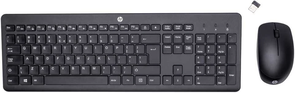 Hewlett Packard (HP) HP 230 Wireless Pelė Klaviatūra Combo - Juodas - US ENG