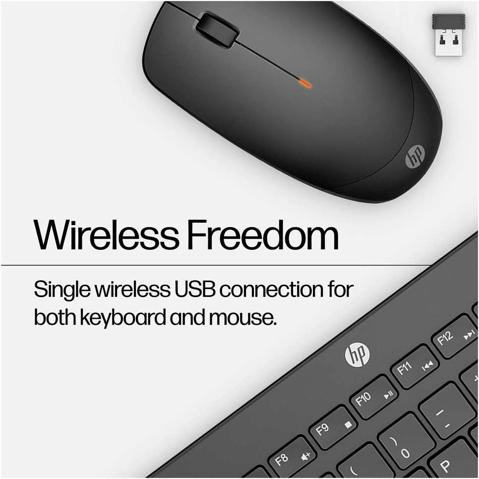 Hewlett Packard (HP) HP 230 Wireless Pelė Klaviatūra Combo - Juodas - US ENG