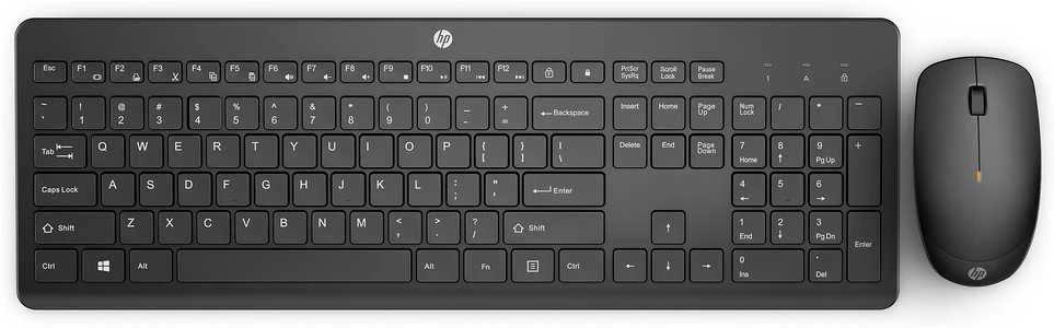 Hewlett Packard (HP) HP 230 Wireless Pelė Klaviatūra Combo - Juodas - US ENG
