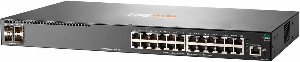 Šakotuvas Hp Enterprise Hewlett Packard (HP) HPE Aruba 2930F 24G 4SFP Swch Aruba 2930F 24G 4SFP Swch EU en