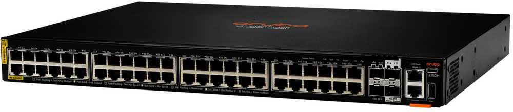 Šakotuvas Hewlett Packard (HP) ARUBA 6200M 48G CL4 POE-STOCK - .