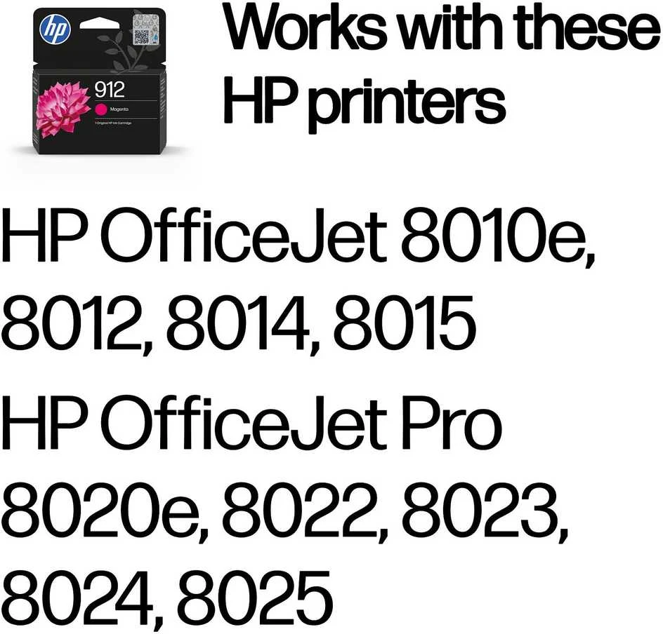 Hewlett Packard (HP) Instant HP 912 Magenta 3YL78AE momentinis rašalas