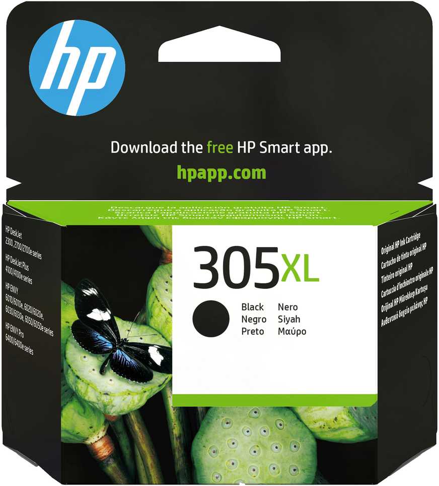 Hewlett Packard (HP) HP 305XL didelės talpos juodas originalus rašalo kasetė