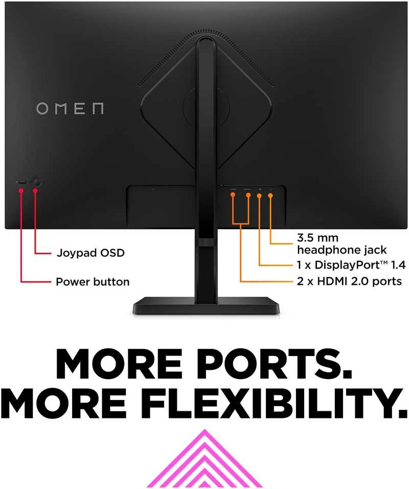 Hewlett Packard (HP) Monitorius - HP OMEN 32q 31.5" 2560 x 1440 165Hz 1ms FreeSync Premium Juodas