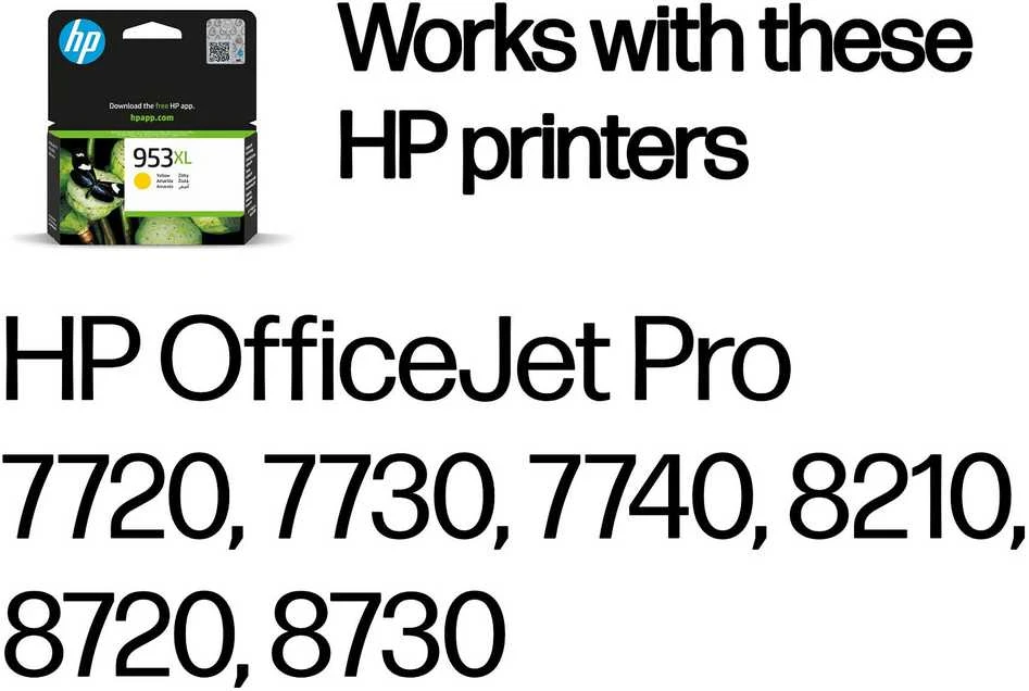 Hewlett Packard (HP) HP 953XL didelio našumo Geltona originali rašalo kasetė (1600 puslapių)
