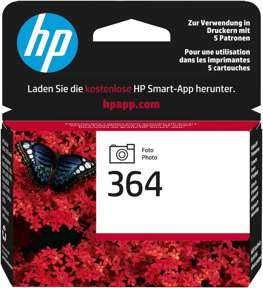 Hewlett Packard (HP) SKO rašalo kasetė HP No.364 (CB317EE) Photo BK 130psl OEM
