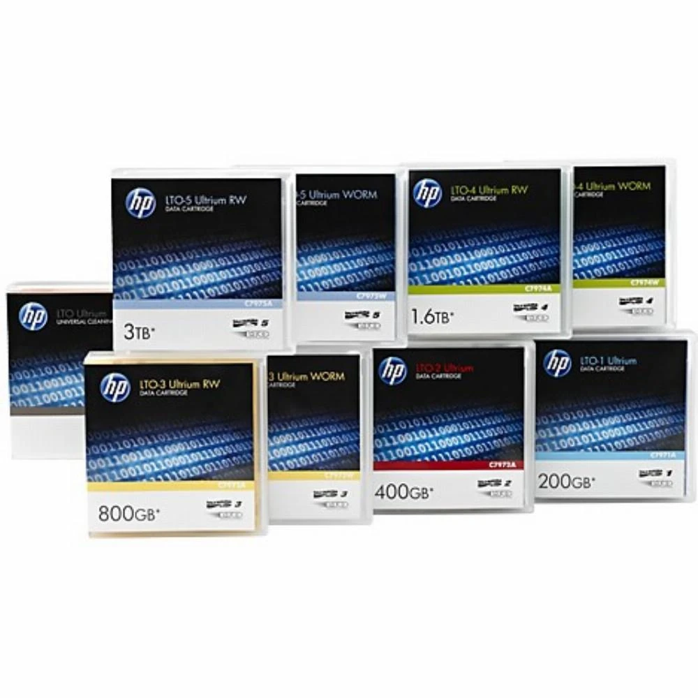 HP LTO duomenų kasečių kolekcija