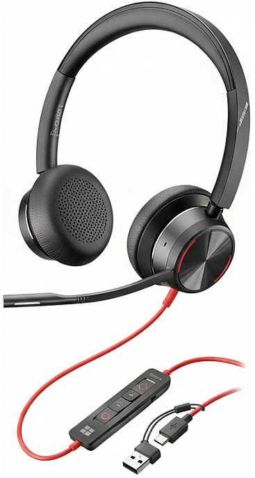 Ausinės HP Blackwire C8225-M Stereo USB-C/A Teams (C92SCA6)