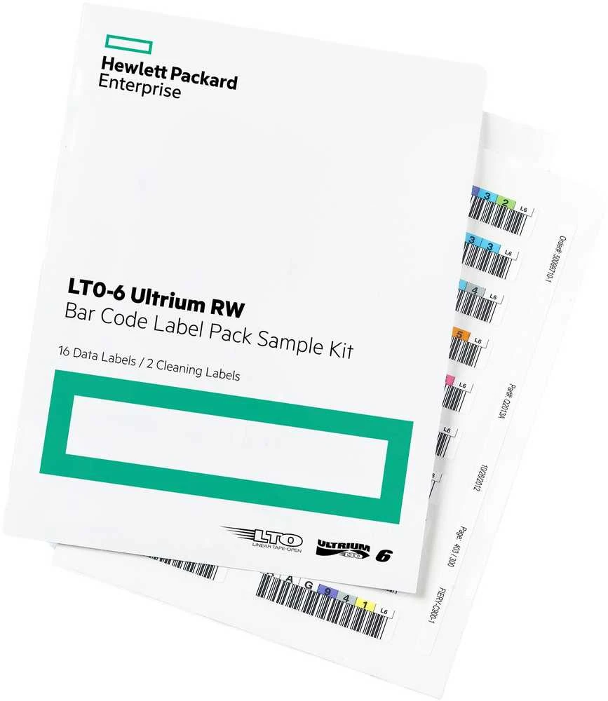 HPE LTO-6 Ultrium RW Bar Code Label Pack 1,26 cm